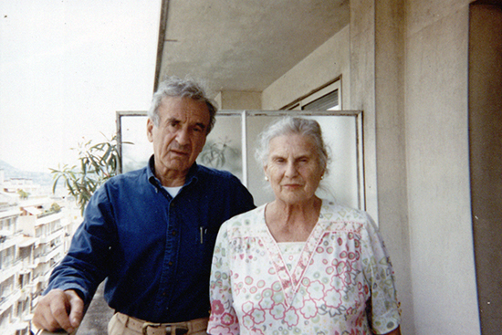 Elie Wiesel with his older sister Hilda Kudler