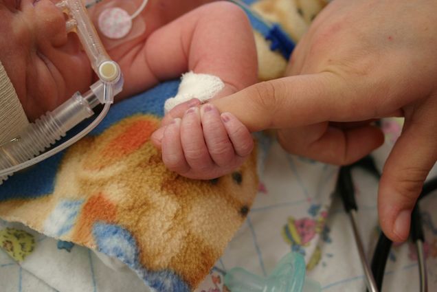 infant in neonatal intensive care