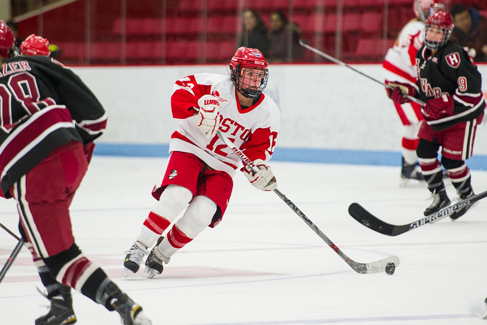 Boston University Women's Hockey Beanpot versus Harvard