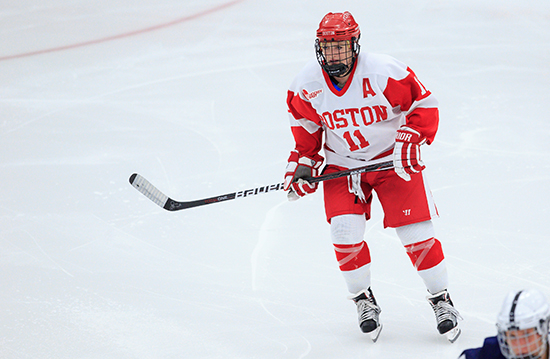 Having already earned career highs in goals and points this season, women’s ice hockey assistant captain Dakota Woodworth (COM’16) will be central to the Terriers in this year’s Beanpot Tournament.