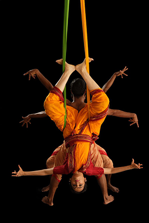 Dancers perform a choreographic work, Story And A Song by Aparna Sindhoor and Anil Natyaveda of the Navarasa Dance Theater as part of DANCE! DANCE! DANCE! DANCE! at the ICA. Photo by Alphonse Roy, courtesy of the ICA