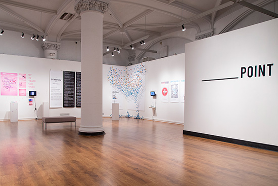 Boston University College of Fine Arts MFA Graphic Design Thesis Exhibition at the Faye G., Jo, and James Stone Gallery