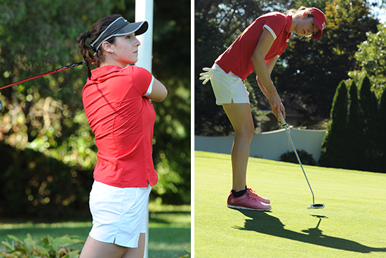 Adela Cejnarova and Emily Tillo Boston University Women's Golf