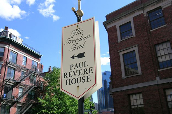 Paul Revere's House Freedom Trail Boston