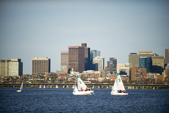 Boston University Sailboats on Charles River