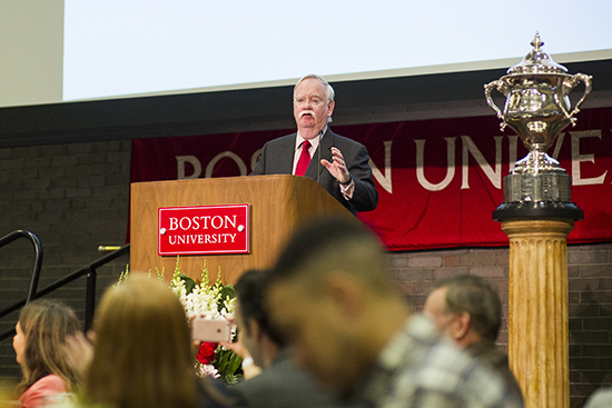 President Robert Brown Boston University Senior Breakfast 2016