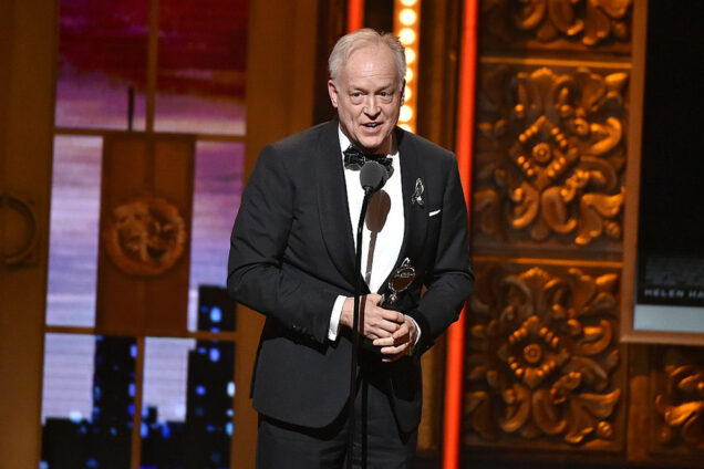 Actor Reed Birney accepts the award for Best Performance by an Actor in a Featured Role in a Play for "The Humans" onstage during the 70th Annual Tony Awards at The Beacon Theatre on June 12, 2016 in New York City. Photo by Theo Wargo/Getty Images for Tony Awards Productions