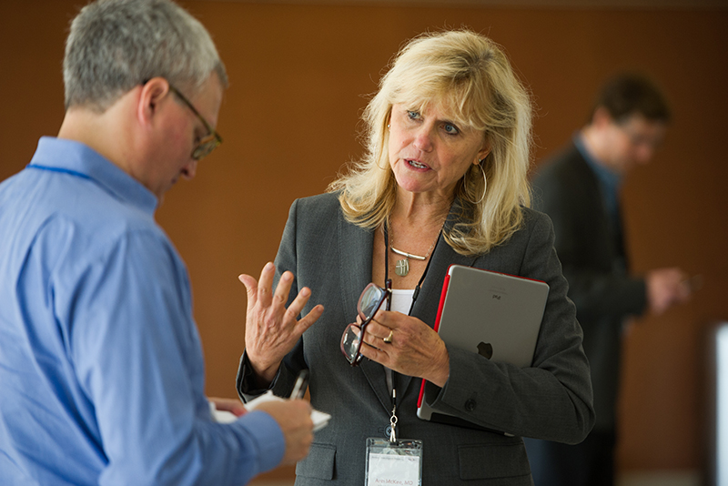 Ann McKee, Boston University professor of neurology and pathology during the Annual Investigator Meeting