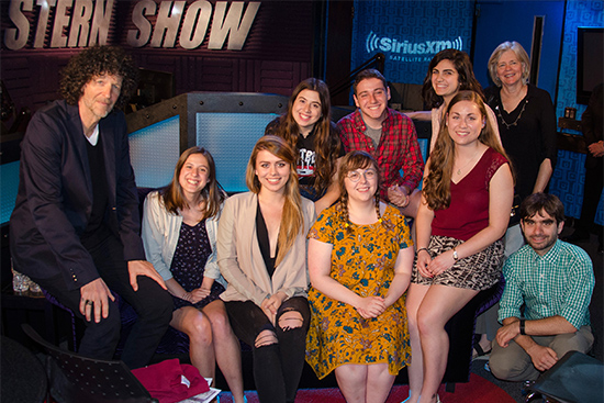 Members Of Boston University Student Run Radio Station Wtbu Meet With Howard Stern Bu Today Boston University