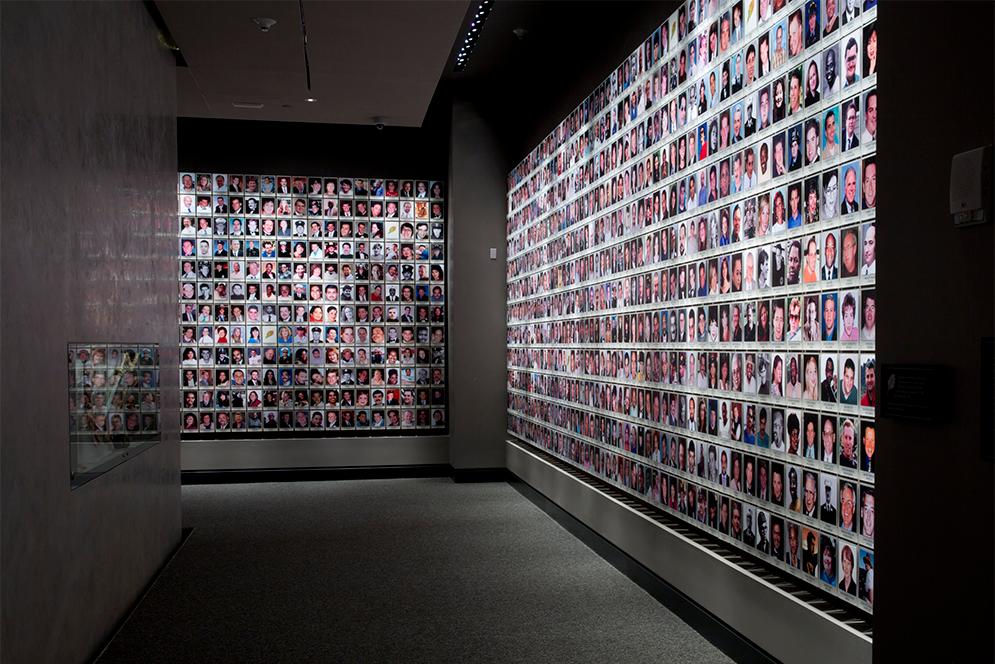 In Memoriam Walls of the Memorial Exhibition at the 9/11 Memorial Museum