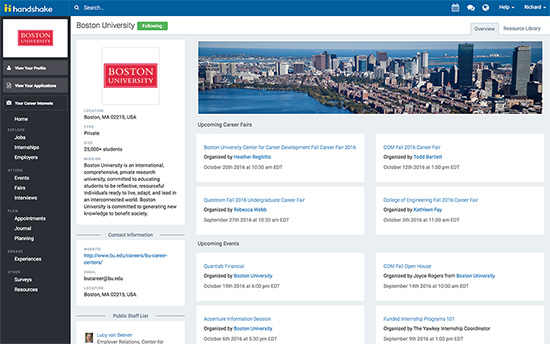Career fairs and events