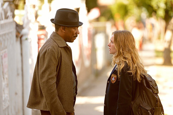 Still of Eddie Murphy and Britt Robertson in Mr. Church