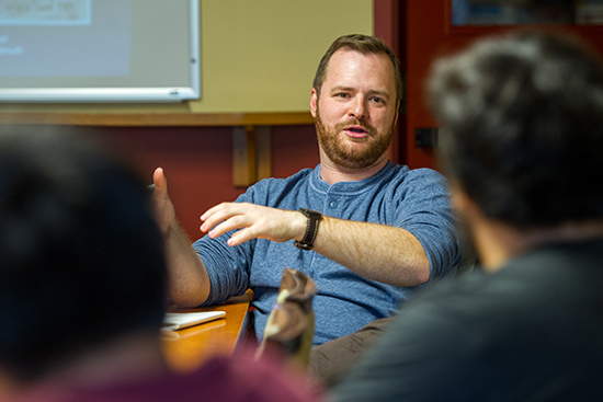 Photo of Andrew Sellars, a School of Law clinical instructor and director of the Technology & Cyberlaw Clinic