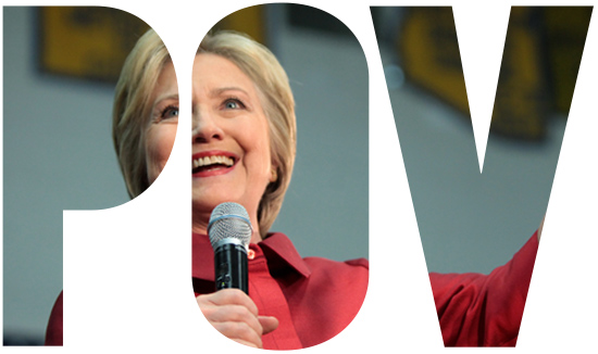 Hillary Clinton waving