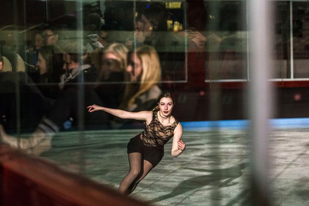 BU student Kate Nuzzolo (CAS'20) skating