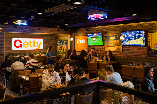 Patrons dining at Article 24 restaurant.