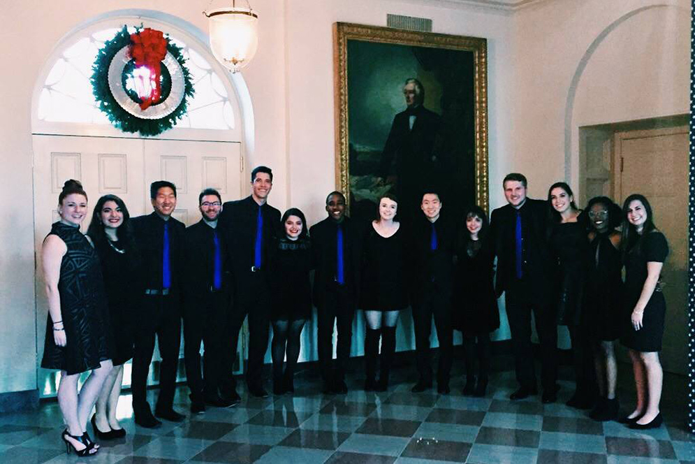 BU Allegrettos at the White House