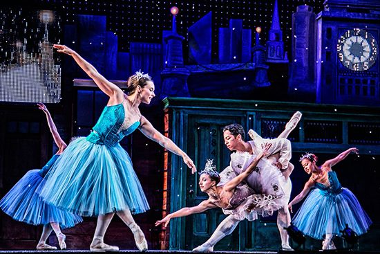 Ballet dancers on stage