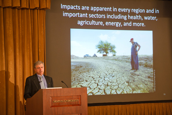 Anthony Janetos giving presentation