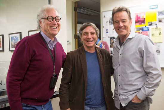 From left, William Linsman, Brian Herskowitz, Bryan Cranston