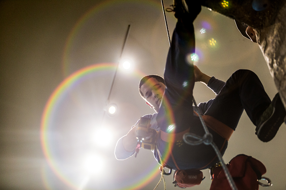 Lance Galletti climbing wall