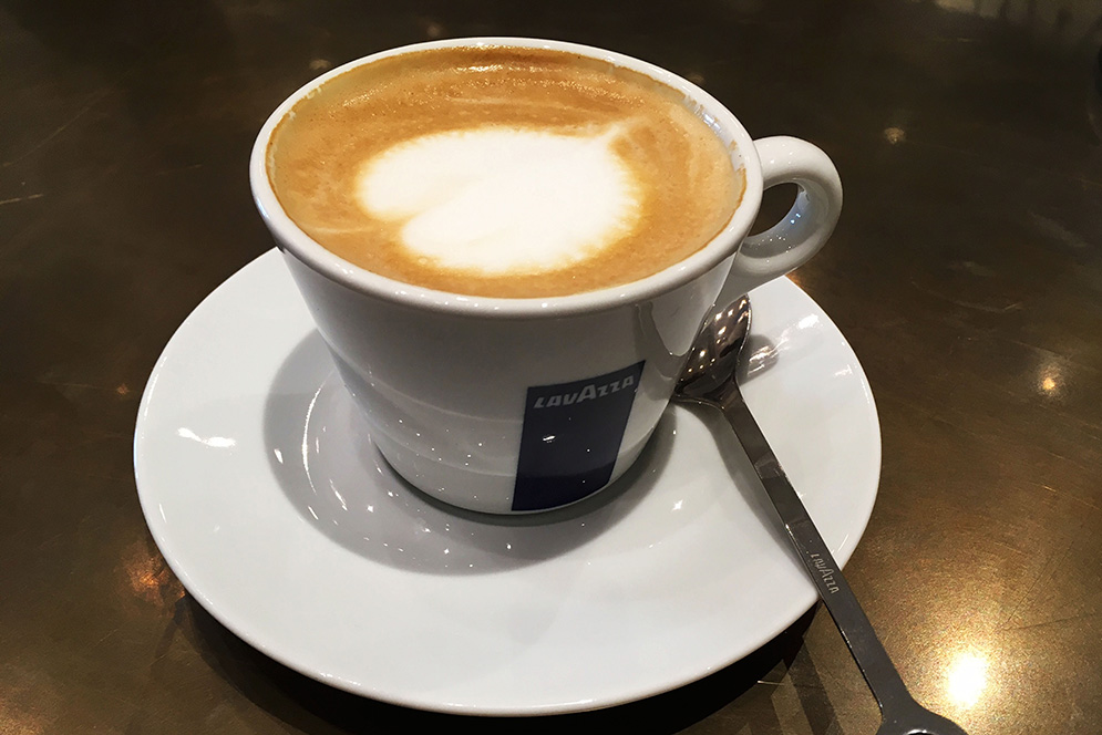 cup of Lavazza coffee