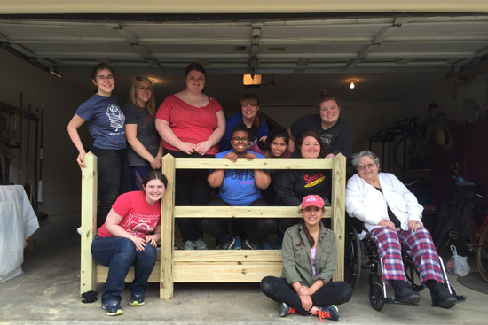 Group photo of BU students on ASB Nashville trip