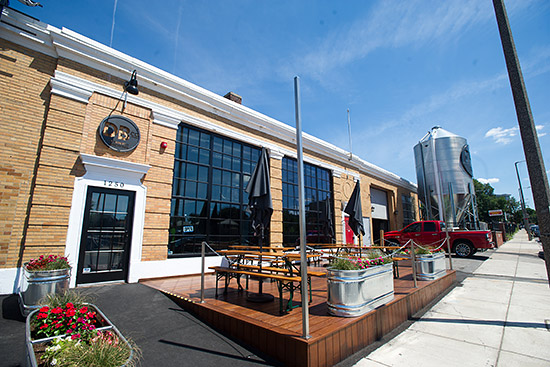 front of Dorchester Brewing Company