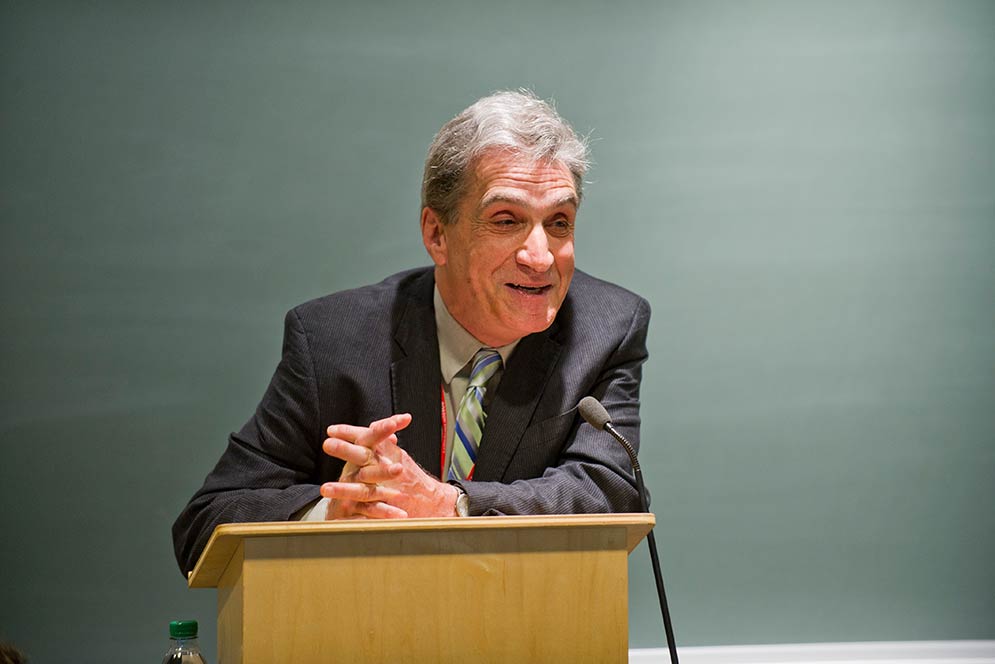 Robert Pinsky speaks at the Alumni College of Arts and Society's FFP