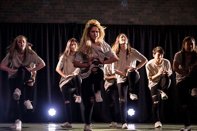 Fusion performers on stage