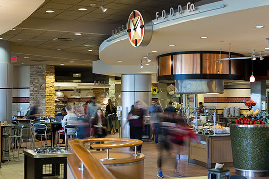 Dining Hall inside West Campus