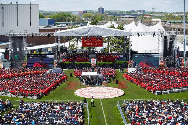 Some 20,000 people will be on campus this weekend to celebrate with the Class of 2017. On Sunday, graduates and their families gather on Nickerson Field for the 144th Annual All-University Commencement ceremony.