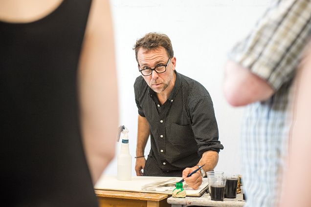 Luca De Gaetano demonstrating drawing