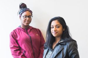 Researchers Melissa Maharaj and Chaurice McMillan who participated in a study about stress in the lives of urban youth of color.