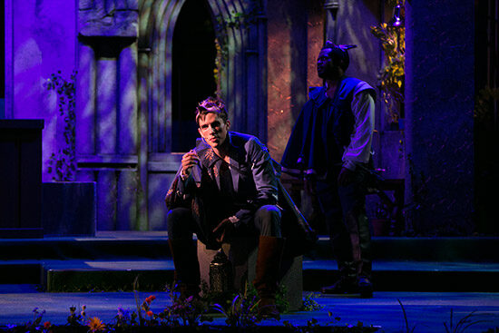 John Zdrojeski as Romeo and Brandon Green as Benvolio