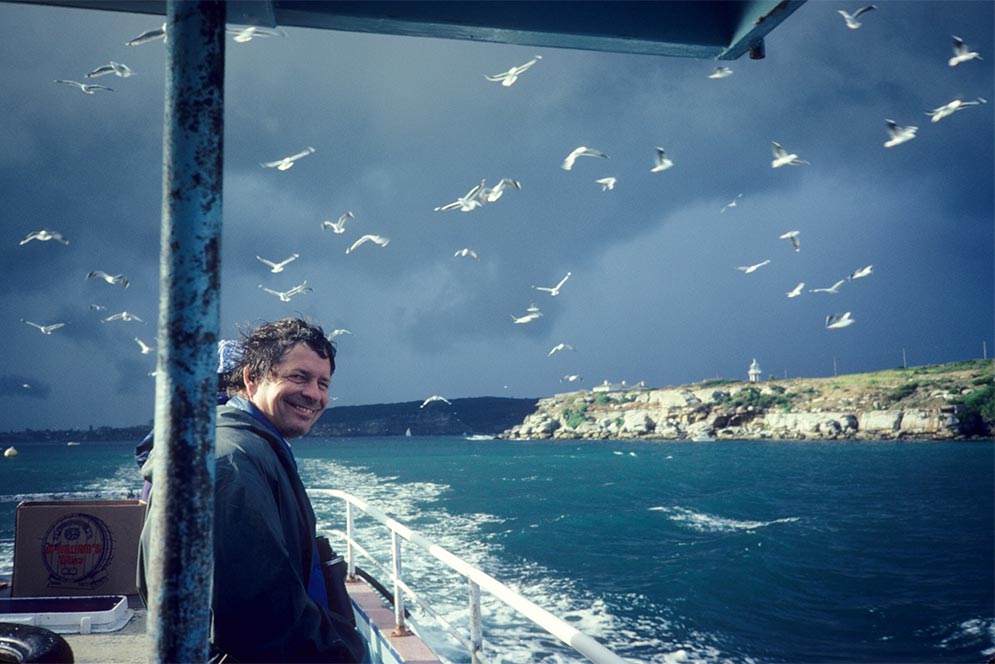 Ted Davis embarks on a birding trip out of Sydney Harbour in 1982.Ted Davis embarks on a birding trip out of Sydney Harbour in 1982. Photo courtesy of Ted Davis