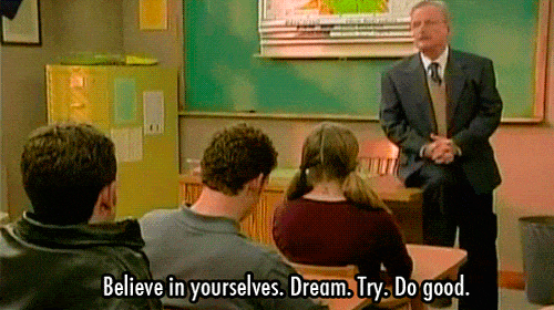 Mr Feeny and his students in popular 90s and 00s show Boy Meets World
