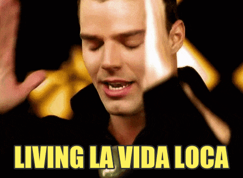 Good old Ricky Martin putting on the moves
