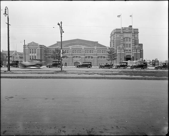 Commonwealth Armory located at 856 Commonwealth Avenue in Boston, circa 1930