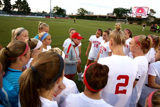 BU Terriers women's soccer coach Nancy Feldman