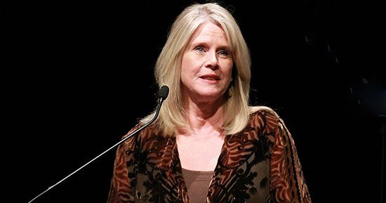 Tipper Gore giving Speech