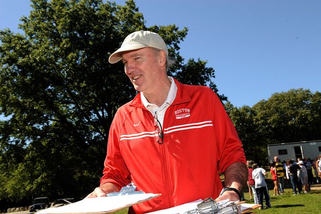 Coach Bruce Lehane had great success with BU teams, but his advice about life off the track was even more important to many of his athletes. Photos courtesy of BU Athletics