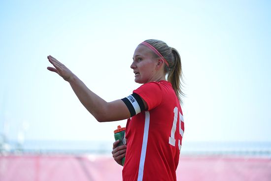 BU women’s soccer tri-captain Rachel Bloznalis