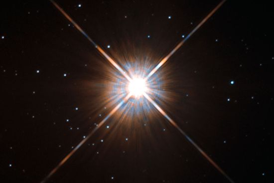 Proxima Centauri, the nearest-known star to our sun, is the kind of star that BU researchers are studying for signs of extraterrestrial life. Photo by ESA Hubble/NASA