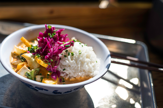 Harvest Moon seasonal Thai curry from Mei Mei Restaurant, Brookline