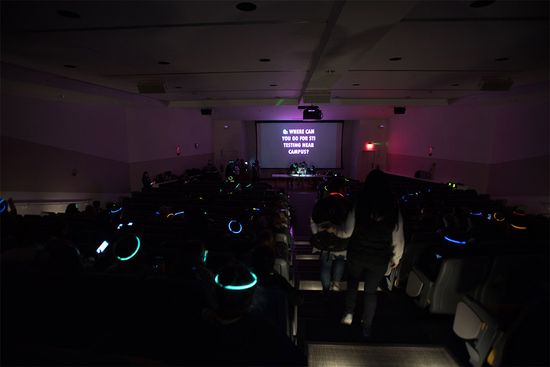 A panel of BU community experts will offer advice and information at the Wellness and Prevention Services annual Sex in the Dark event tonight. Students can submit their questions in advance anonymously. Photo by Frank Curran