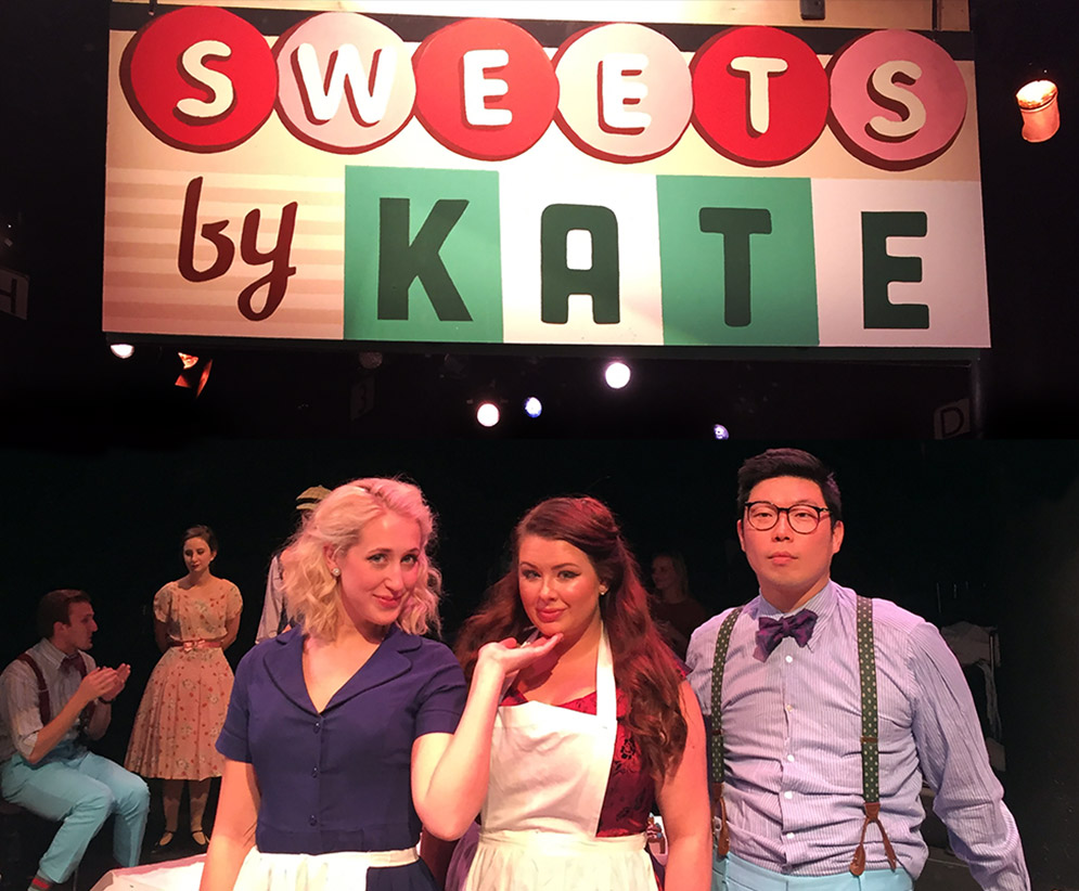 Cast of the stage production Sweets by Kate, performed as part of the 2017 Fringe Festival at Boston University