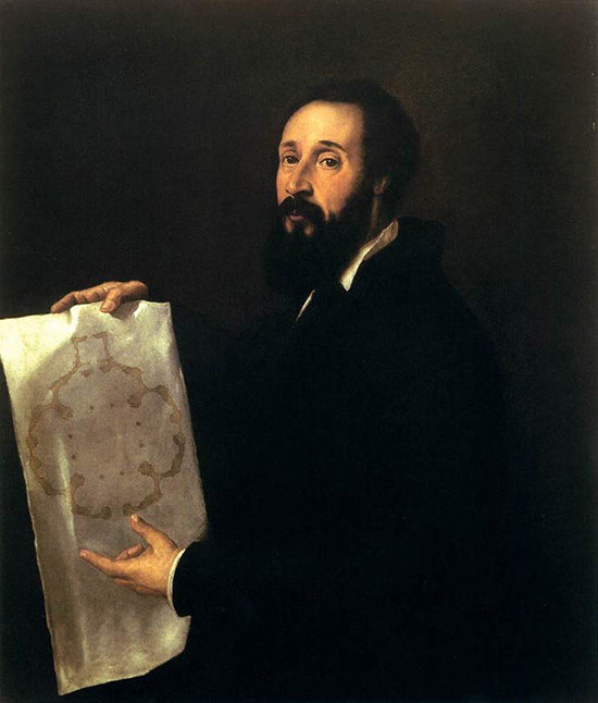 The painting Portrait of Giulio Romano by Titian, 1536