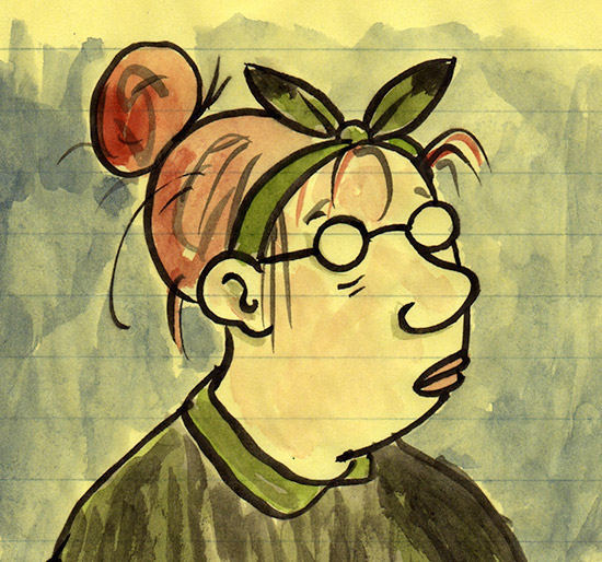 Lynda Barry self portrait