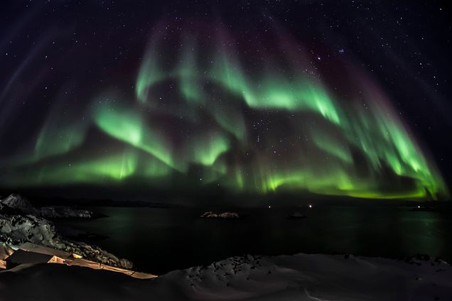 When charged particles from the sun hit the Earth’s magnetic field, they can generate the dancing lights of the aurora. The ANDESITE mission will help reveal how the energy that creates the aurora passes from the Sun into Earth’s atmosphere. Photo courtesy of Greenland Travel